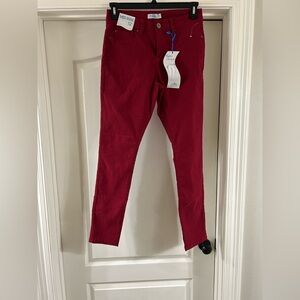 Royalty For Me Women's Red Skinny Jeans